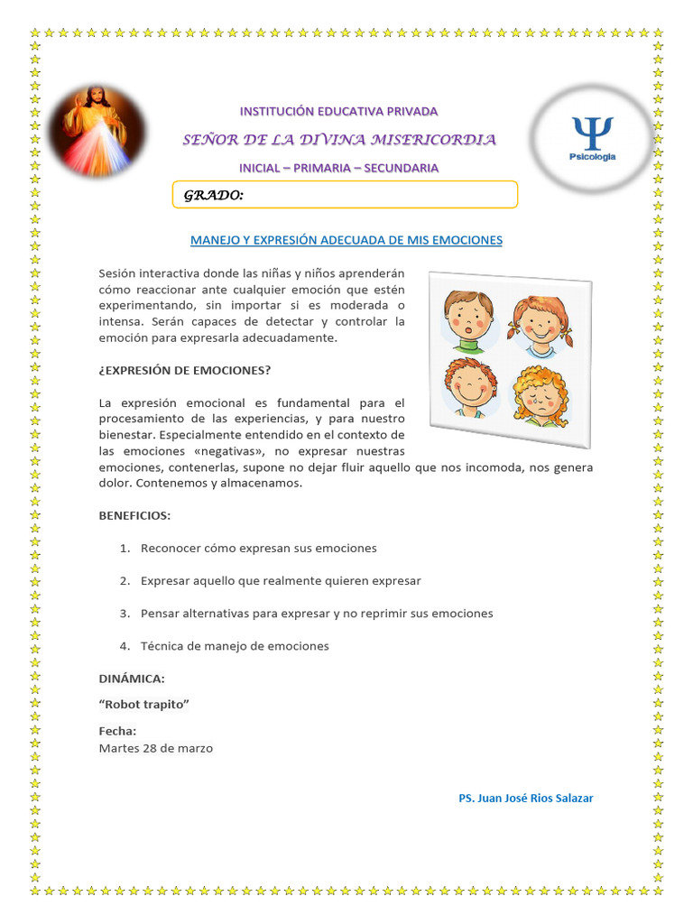 Manejo de Emociones en Niños | PDF | Ciencia y matemáticas