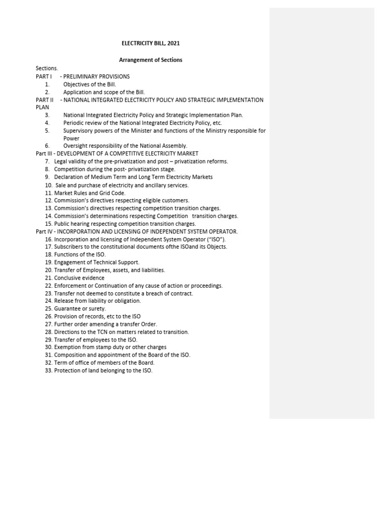 Nigeria Electricity Bill Overview 2021 | PDF | Energy Development ...