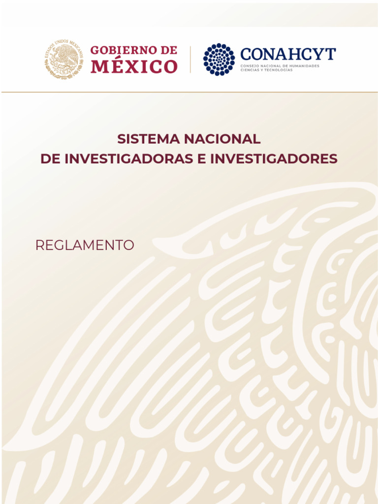 Reglamento del Sistema Nacional de Investigadores | PDF | Institución ...