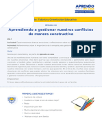 Sem24-Sec-5totutoria Aprendiendo A Gestionar Los Conflictos