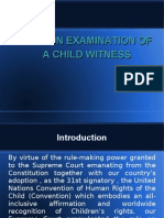 Rule on Examination of a Child Witness Ppt