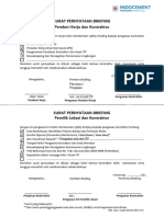 Form Surat Briefing Kontraktor (Ref SSCD SAF 010)