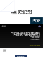 Semana 2, Propiedades Importantes, Presión, Temperatura y Volumen