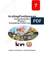 Araling Panlipunan7 - q1 - Mod1 - Katangiang Pisikal NG Asya - v5
