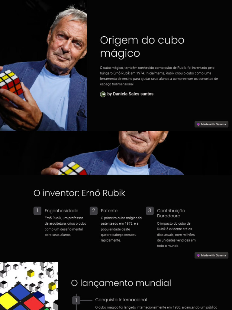 Origem Do Cubo Magico | PDF | Arte