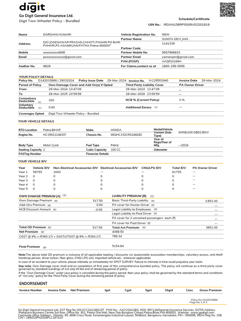 D142033866 Comprehensive Policy | PDF | Insurance | Liability Insurance