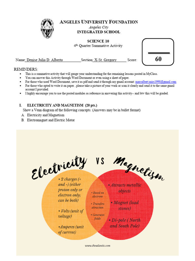 Science 10 Summative Activity | PDF | Earth | Natural Disasters
