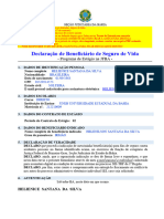 Declarações 4-Beneficiário 5-Parentesco 6-Bancários 7-Ciência 8-Raça