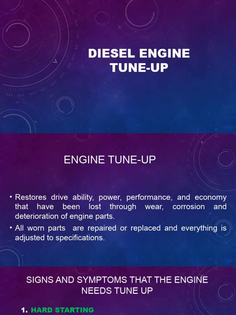 Diesel Engine TuneUp PDF Internal Combustion Engine Diesel Engine