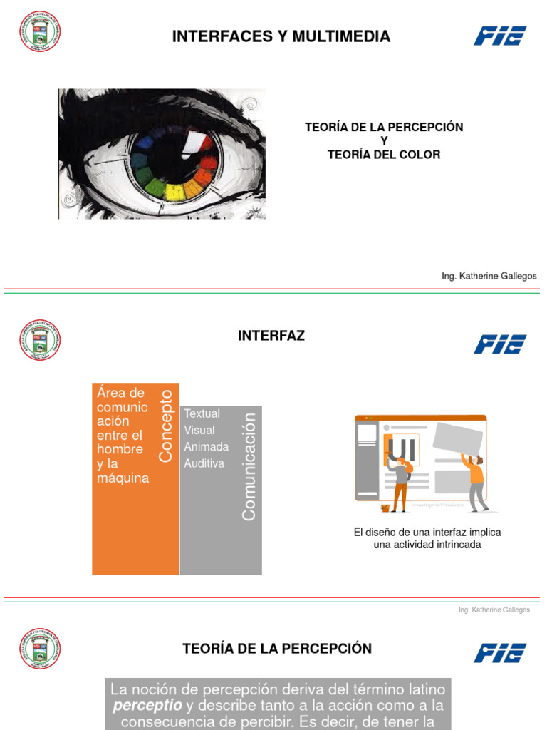 Teoría de Percepción y Color en Interfaces | PDF | Percepción | Sicología