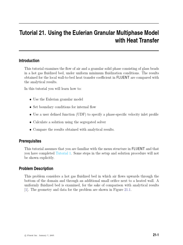 Fluent v6.2 Tut 21 | PDF | Heat Transfer | Heat