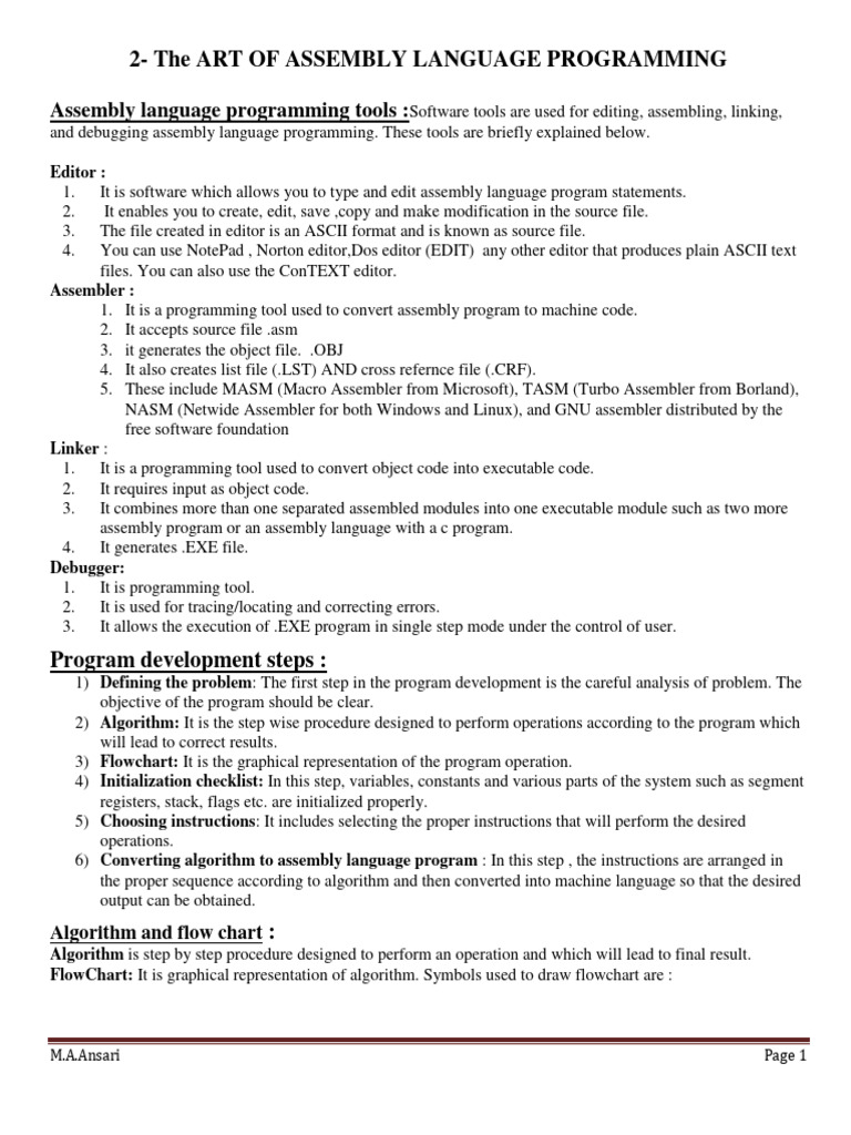 2 The Art of Assembly Language Programming | PDF | Assembly Language ...