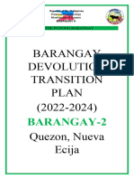 Barangay Devolution Transition Plan Front Page