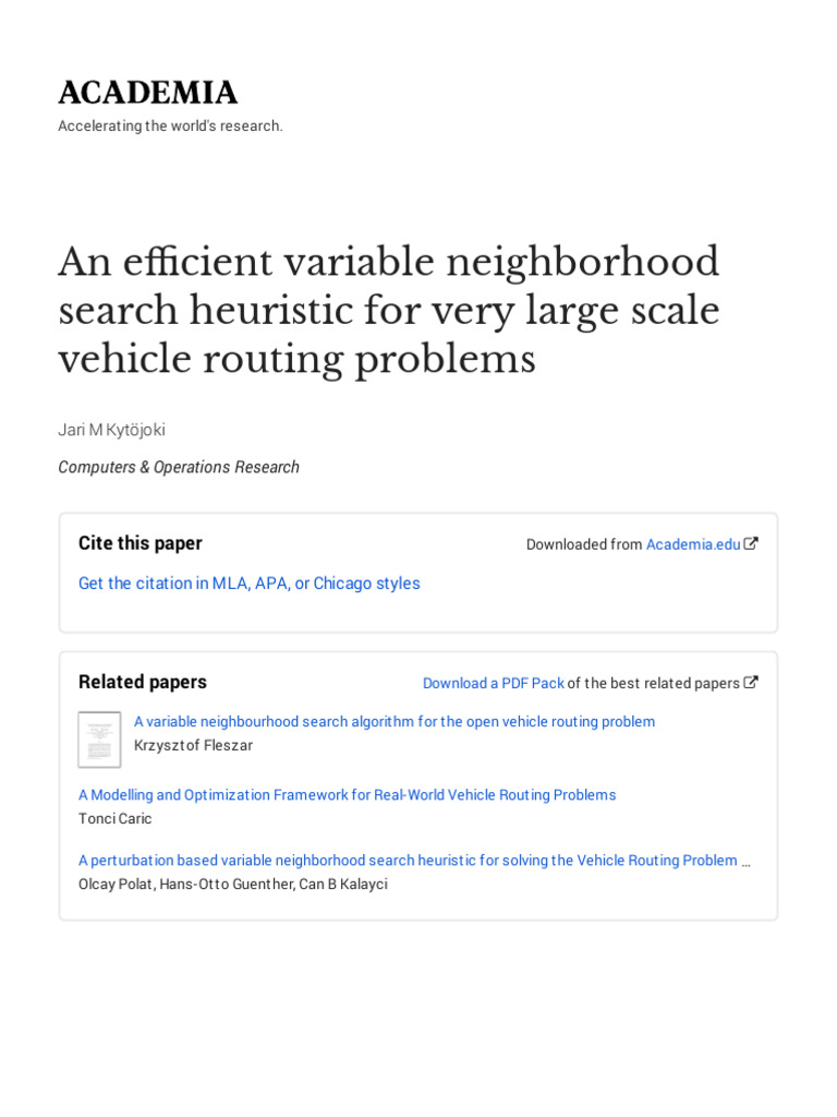 An - Efficient - Variable - Neighborhood - Searc20160508 5681 Kaisoy ...
