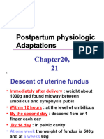 Lecture 14postpartum Physiology Postpartum Adaptations