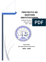 Proyecto de Gestión Institucional - Isec - Montero