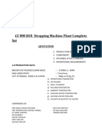 65 MM BOX Strapping Machine Plant Complete Set