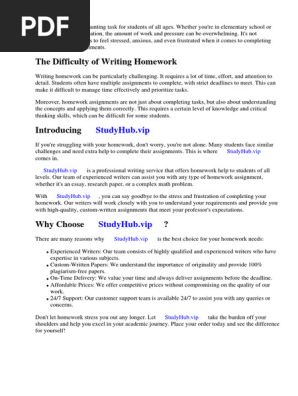 Homework Checklist
