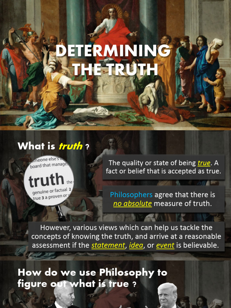 Truth Project Lesson 3 Overview | PDF | Truth | Knowledge