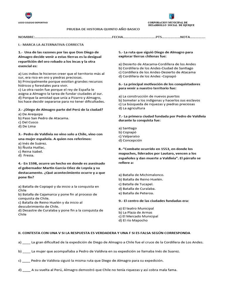 Guia De Historia Quinto Año Desc Conq Descargar Gratis Pdf Chile