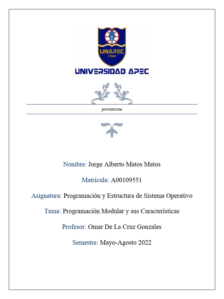 Programacion modular y sus caracteristicas pdf programaci n de