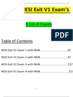 2023 Ngn Hesi Exit v1 Exam {4 Version Set of Exams} Each Exam With 160 Latest Questions and Answers (Verified by Expert)