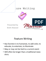 Feature Writing 1