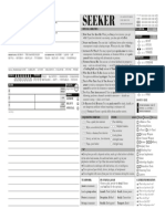 The Seeker Character Sheet