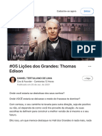 #05 Lições Dos Grandes - Thomas Edison