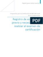 Registro Previo Necesario para Realizar Examen