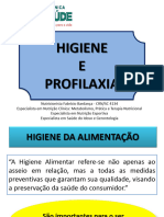 Aula 3- HIGIENE E PROFILAXIA - Higiene da Alimentação, Trabalho, Habitação