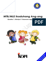 MTB/MLE Ikaduhang Ang-Ang: Quarter 1: Modyul 1 Ikaunom Nga Semana