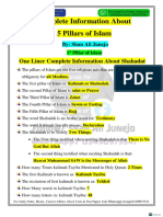 Pillars of Islam One Liner Complete Information