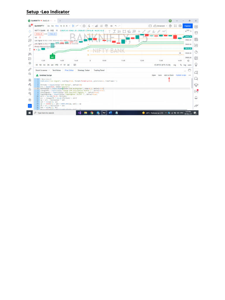 Leo Indicator Setup Guide | PDF