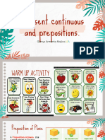 Unit 9. Present Continuous and Prepositions