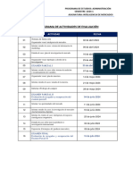 CRONOGRAMA DE ACTIVIDADES 2024-I Inteligencia de Mercados - B2