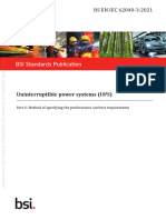 BSI Standards Publication: Uninterruptible Power Systems (UPS)