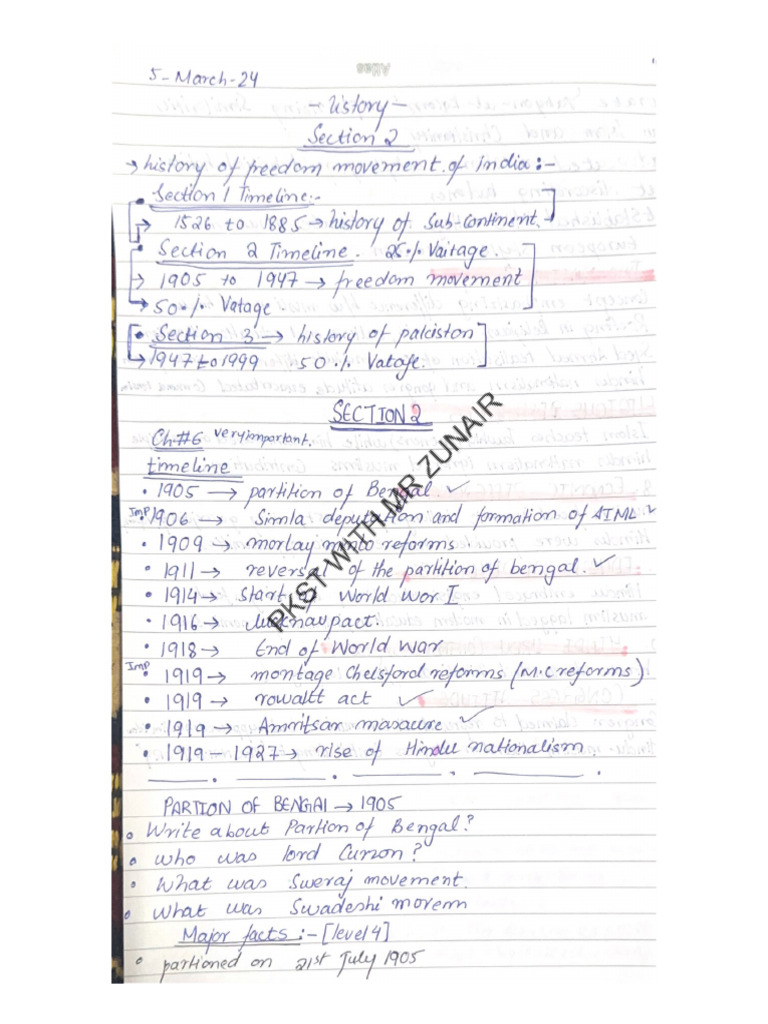 Section 2 Short Notes Chapter 6 and 8 | PDF