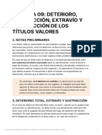 Lectura 09 Deterioro Destruccin Extravo y Sustraccin de Los Ttulos Valores