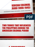 The American Colonial Period 1898 1945