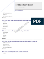 Microsoft-excel [Set 1]