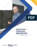 Problemas Propuestos ALGEBRA Y FUNCIONES