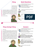 Mary Annings Diary Activity Card
