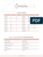 Crochet Hook Sizes & Stitch Conversions - Ned and Mimi