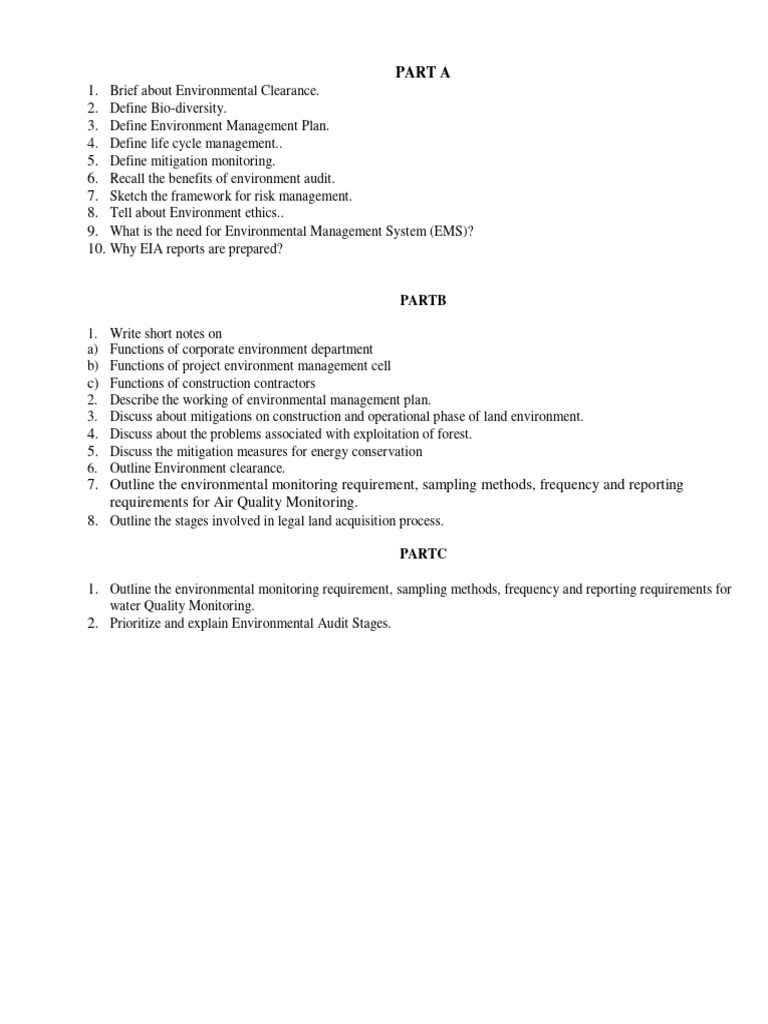 Environmental Management and Audit Guide | PDF | Business | Science ...