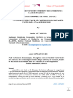 Finance & Finance Internationale Volume 1, N°27 Janvier 2024