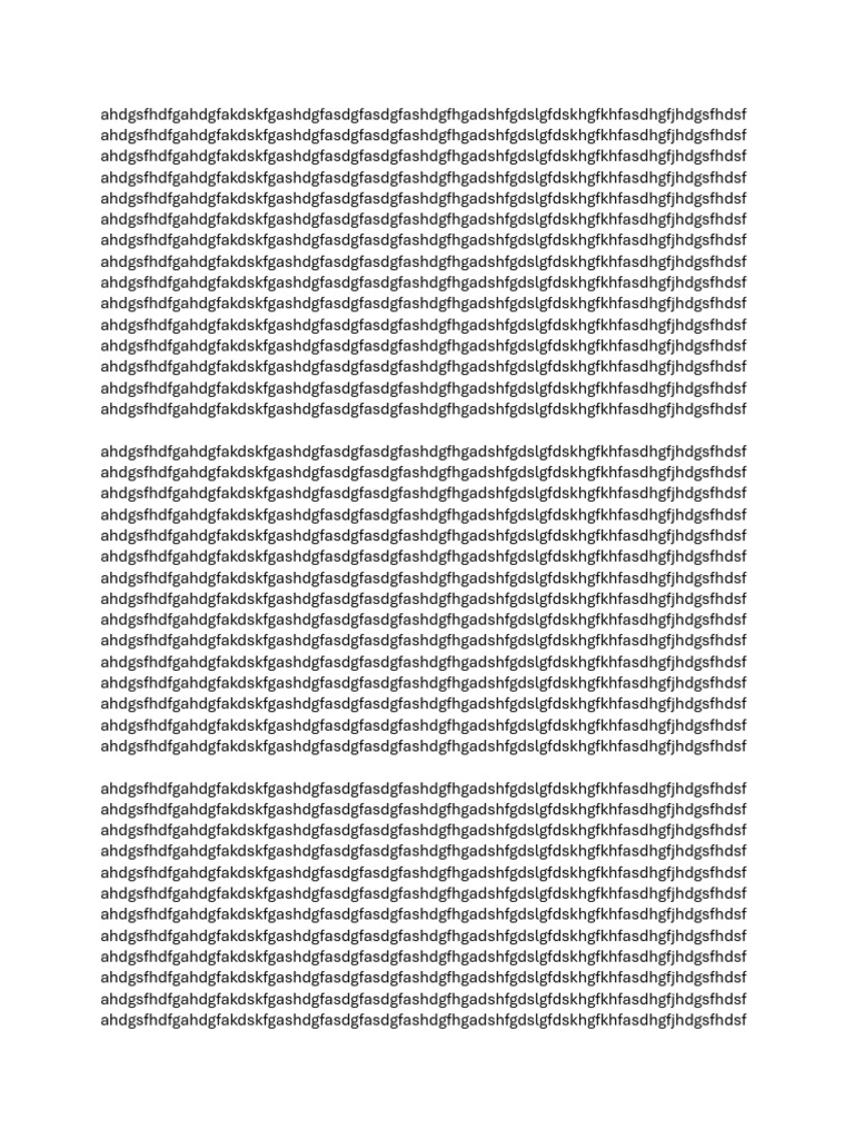 Placeholder Text Document | PDF