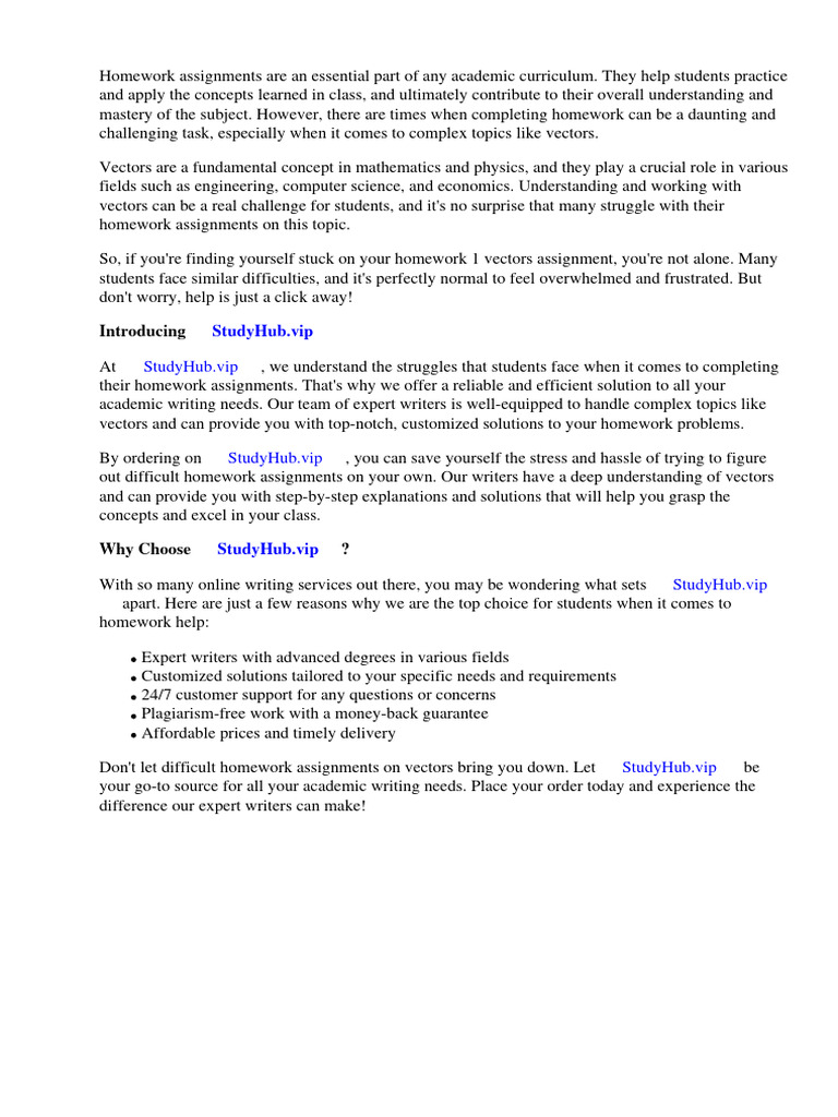 Homework 1 Vectors | PDF | Homework | Java Script