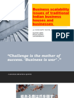 Business Scalability Issues of Traditional Indian Business Houses