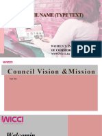 WICCI Council Document Template